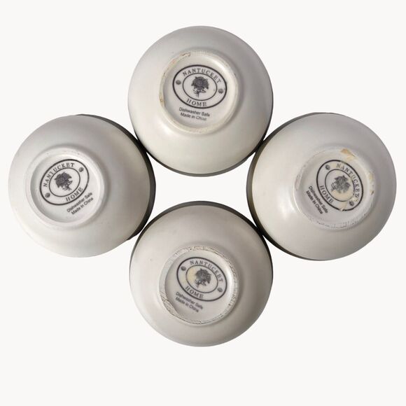 Nantucket Home Hand Painted Ceramic Olive Oil Dipping Set Cruet Bowls Grapes - Picture 9 of 11